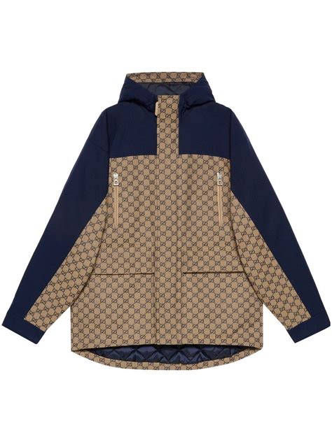 gucci dunjakke|gucci hooded jacket.